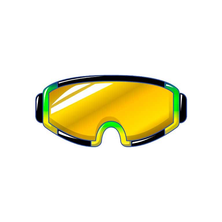 Snow Ski & Snowboard Goggles Graphic Decal - Ragged Apparel Screen Printing and Signs - www.nmshirts.com