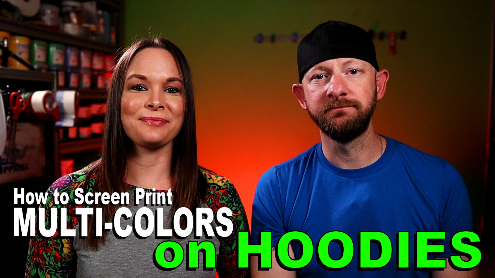 Multi-Color Screen Printing on Hoodies