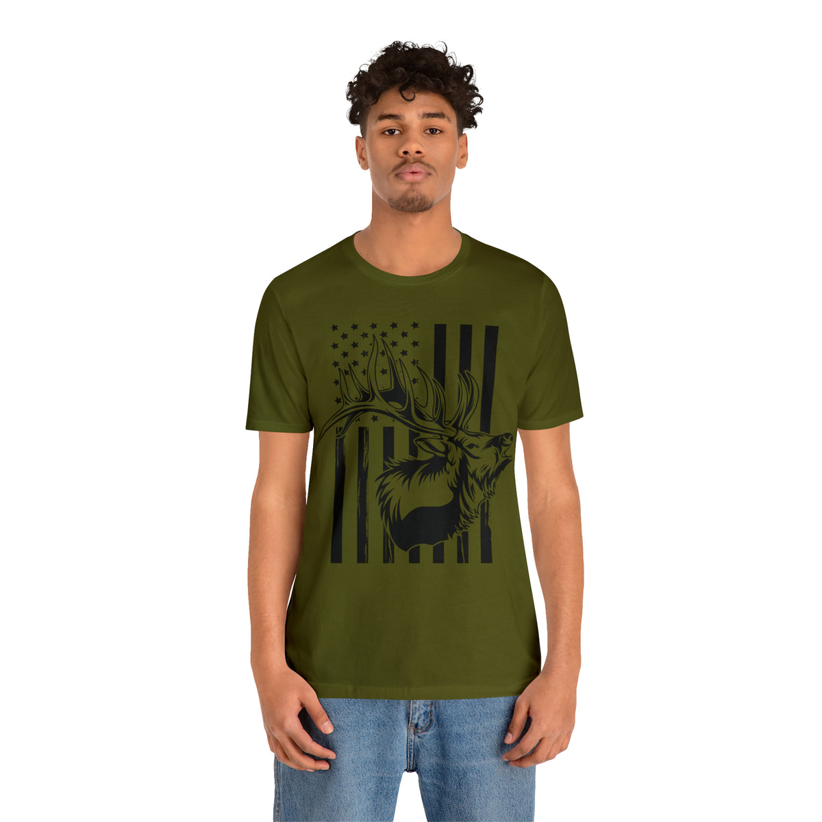 Elk Hunter Flag T-Shirt