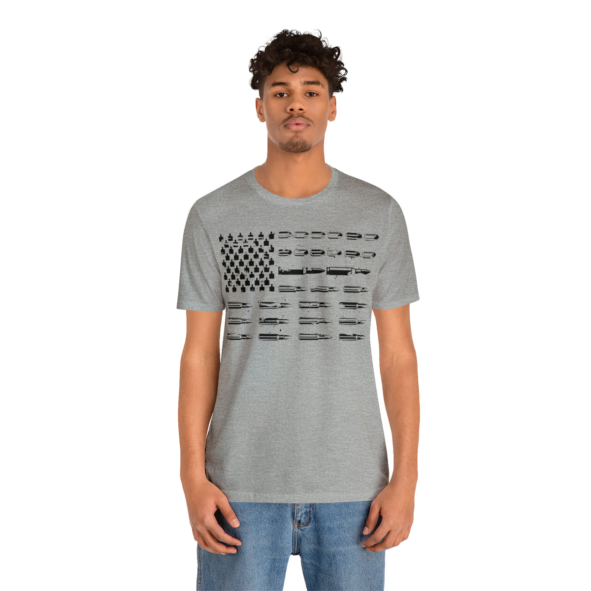 American Flag Bullets Graphic T-Shirt