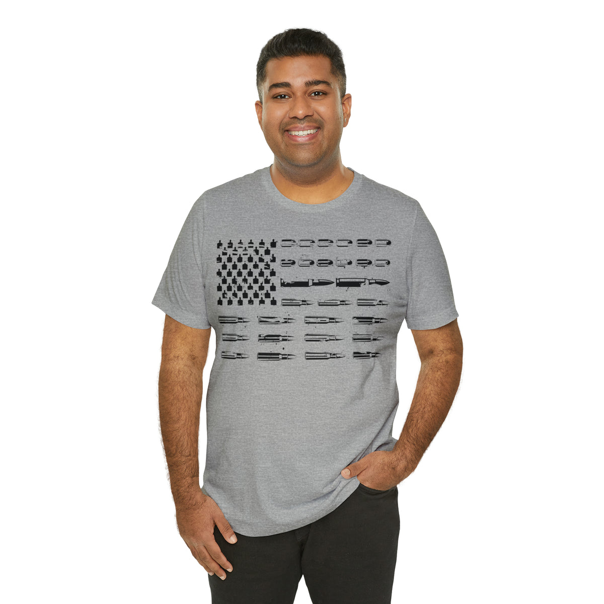 American Flag Bullets Graphic T-Shirt