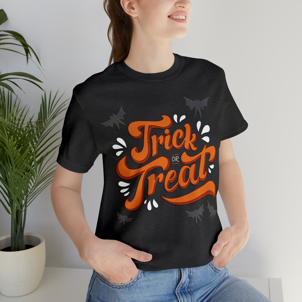 Spooktacular &#39;Trick or Treat&#39; Halloween Graphic T-Shirt