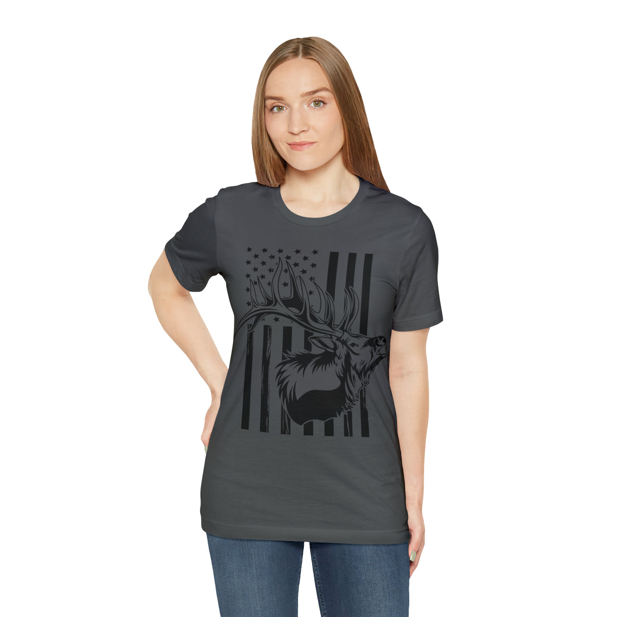 Elk Hunter Flag T-Shirt