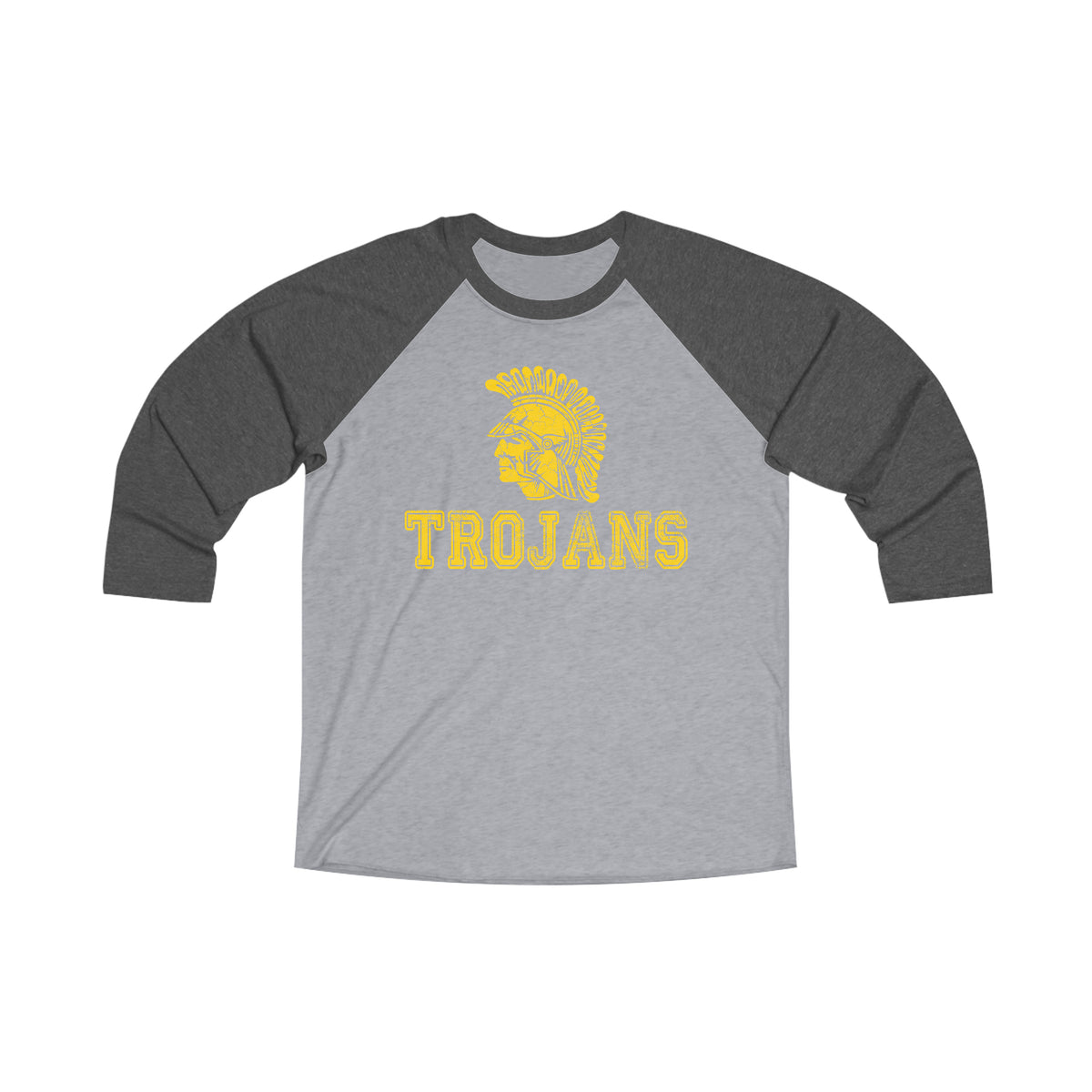 Mayfield Trojans Tri-Blend 3\4 Raglan Tee