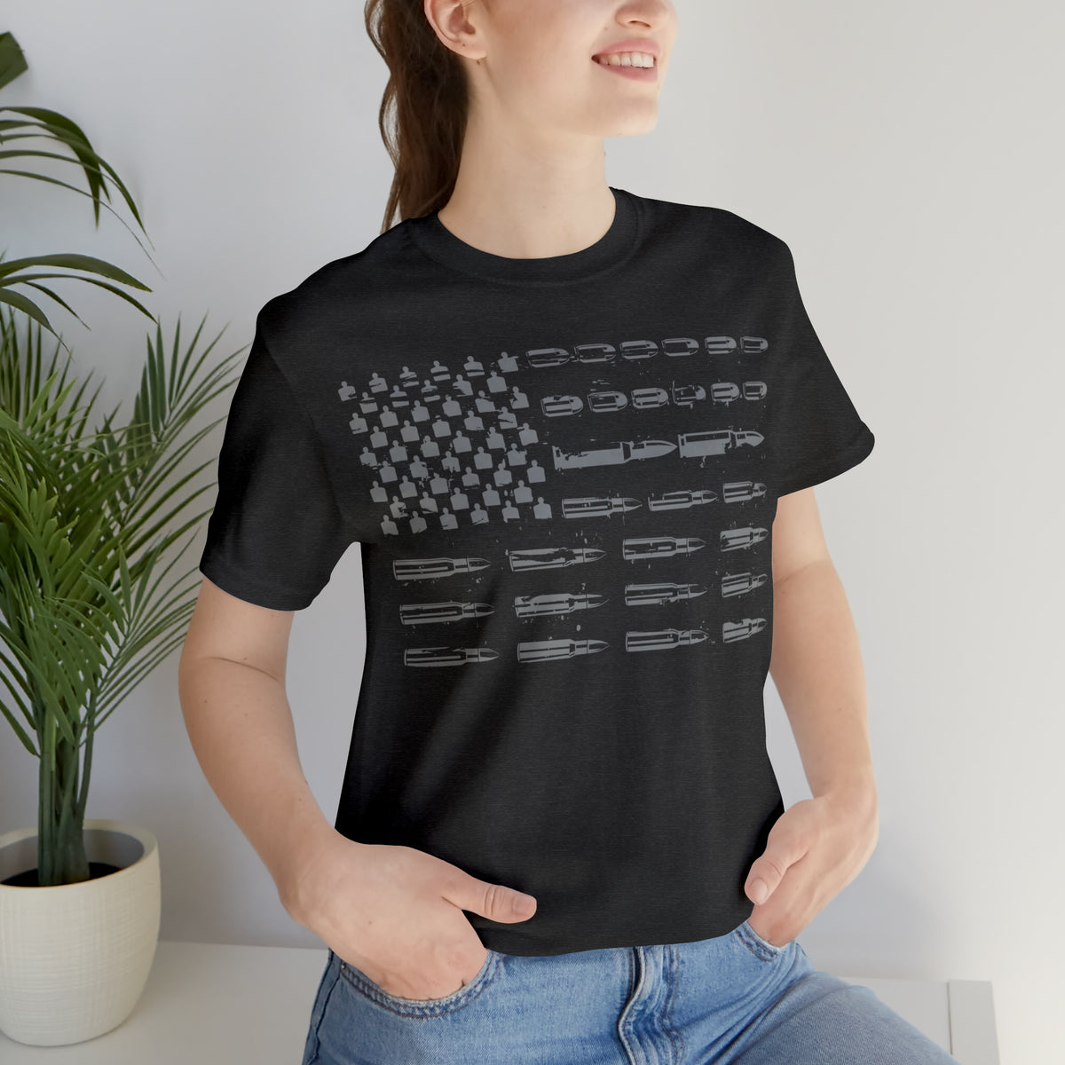 American Flag Bullets Graphic T-Shirt