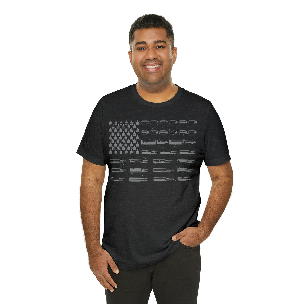 American Flag Bullets Graphic T-Shirt