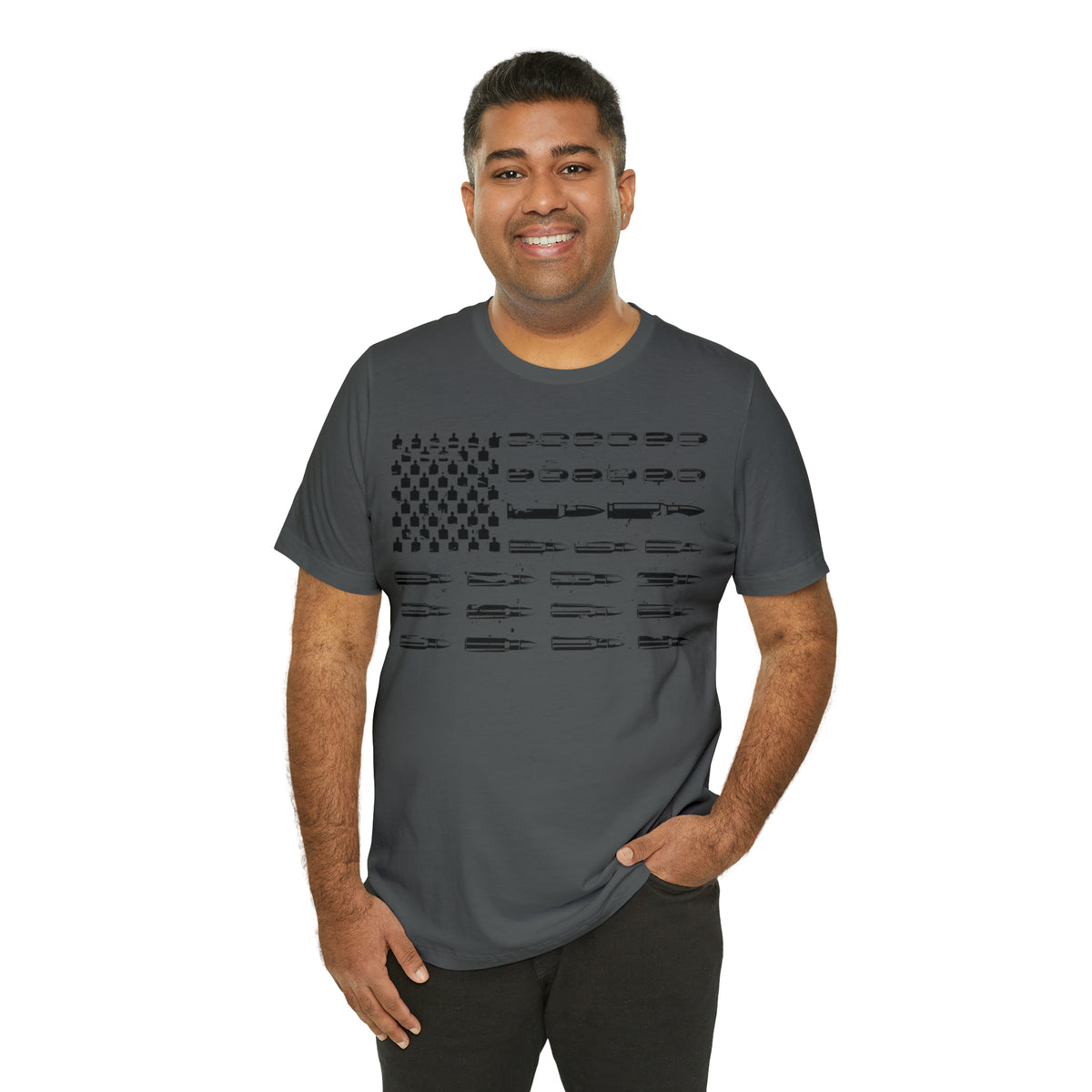 American Flag Bullets Graphic T-Shirt