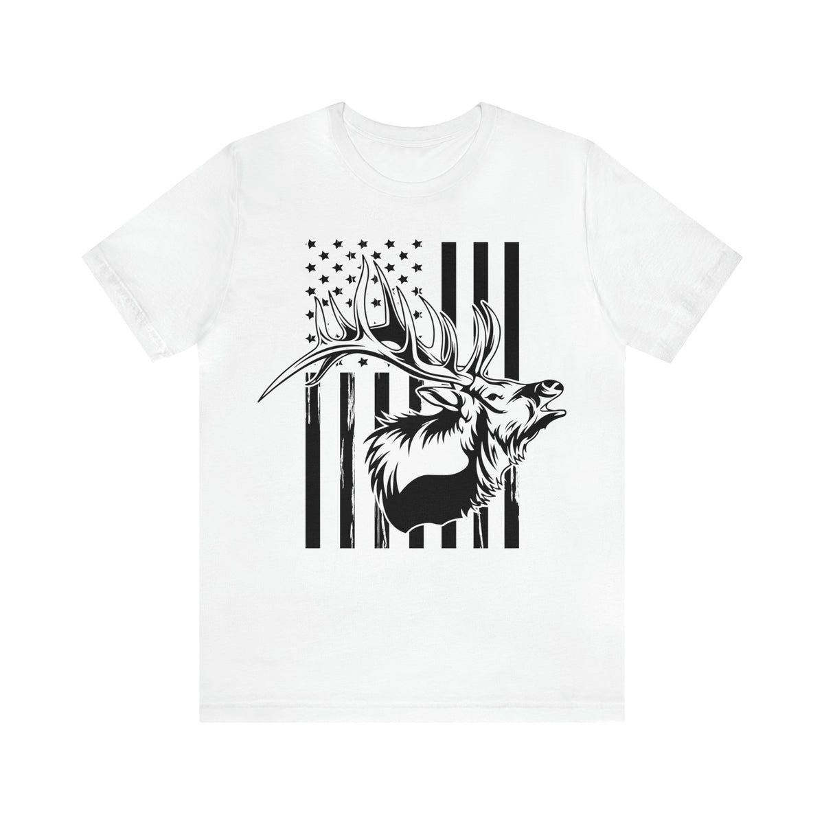 Elk Hunter Flag T-Shirt