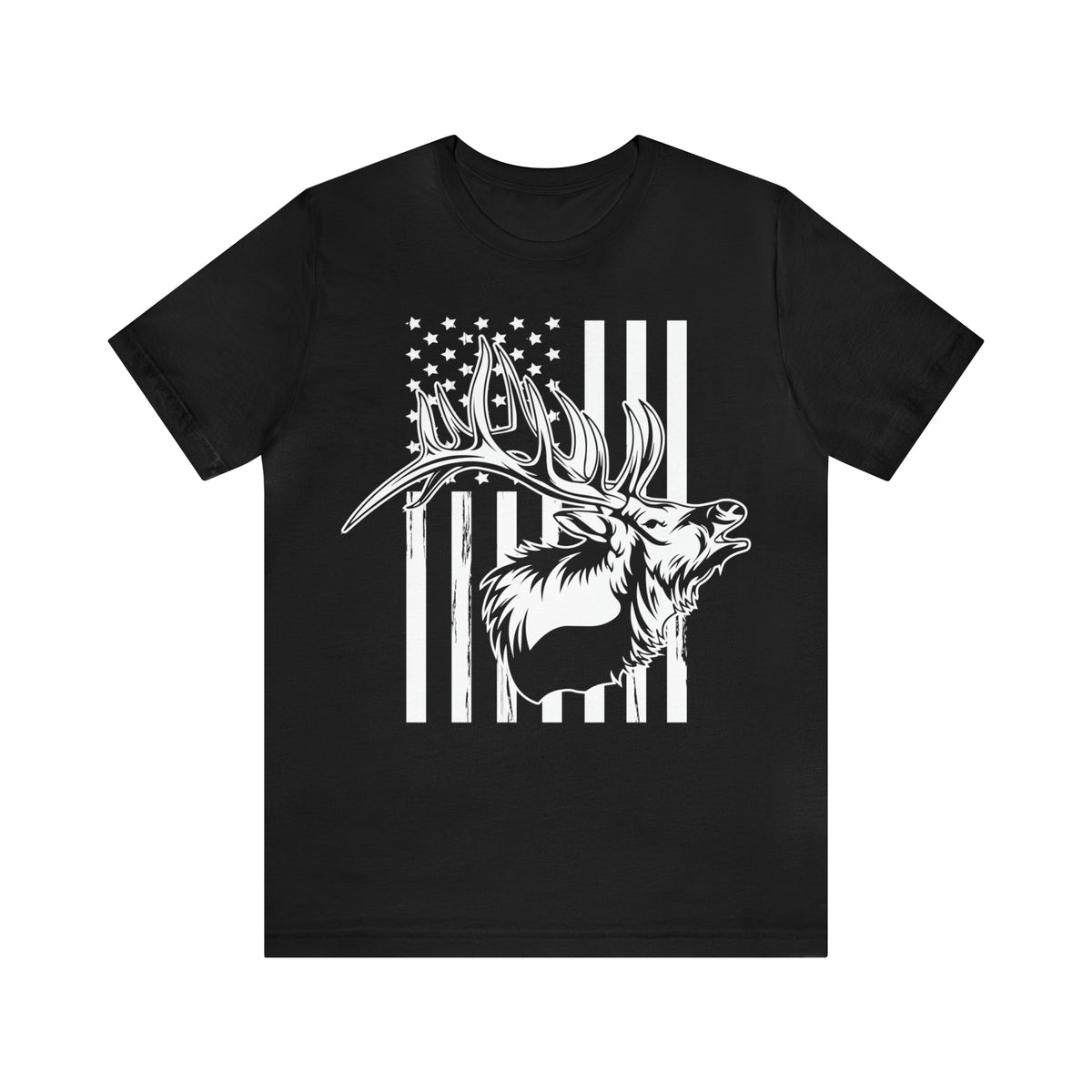 Elk Hunter Flag T-Shirt
