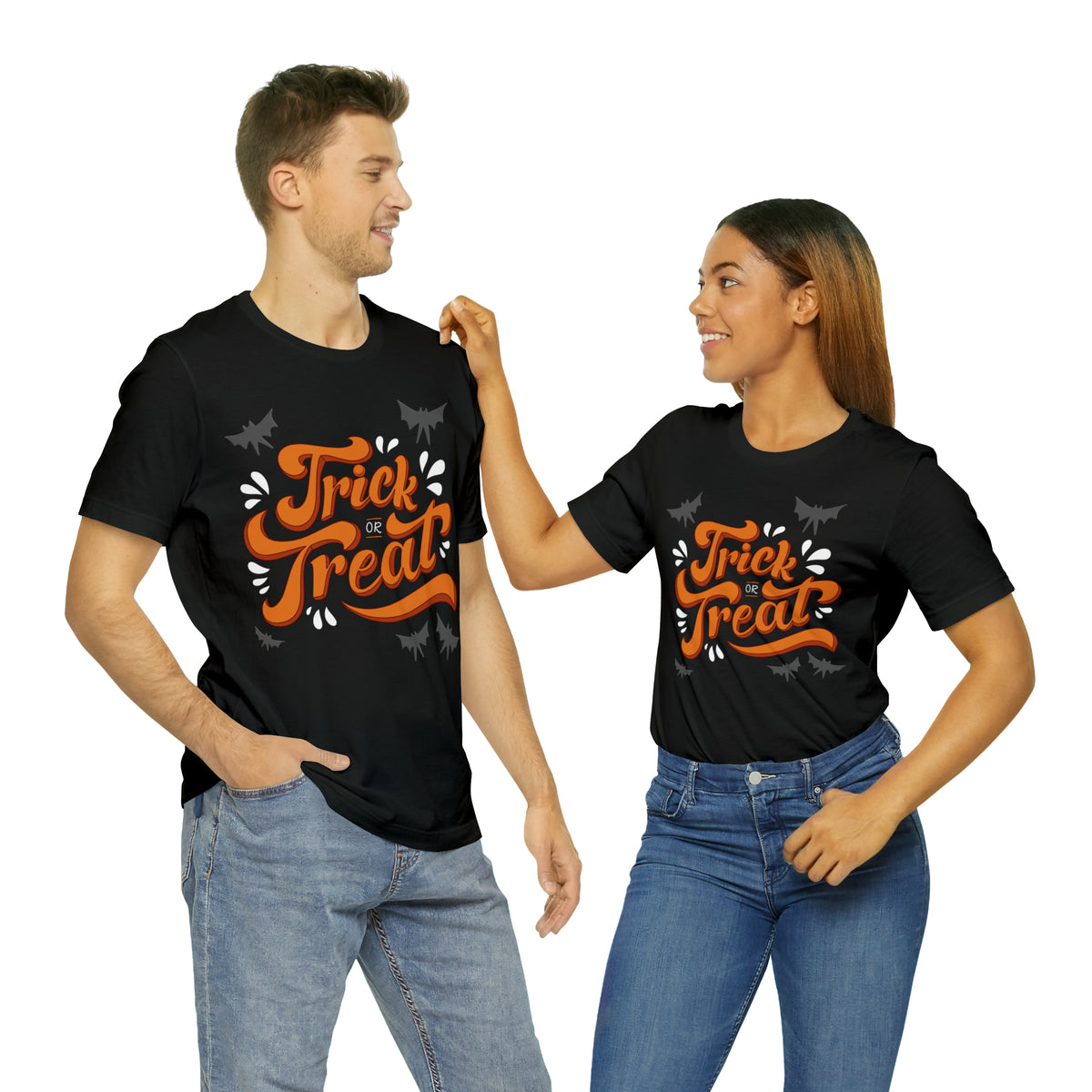 Spooktacular &#39;Trick or Treat&#39; Halloween Graphic T-Shirt