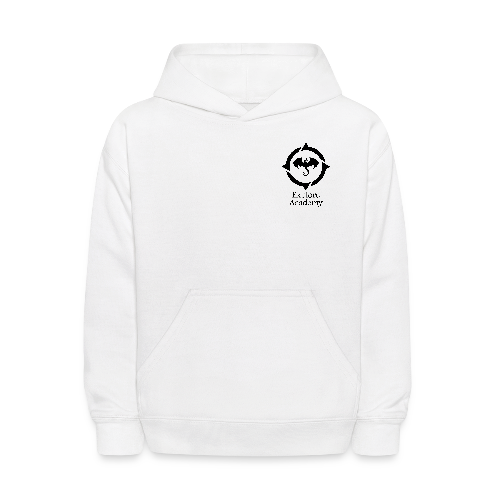 Explore Academy Kids' Hoodie - white