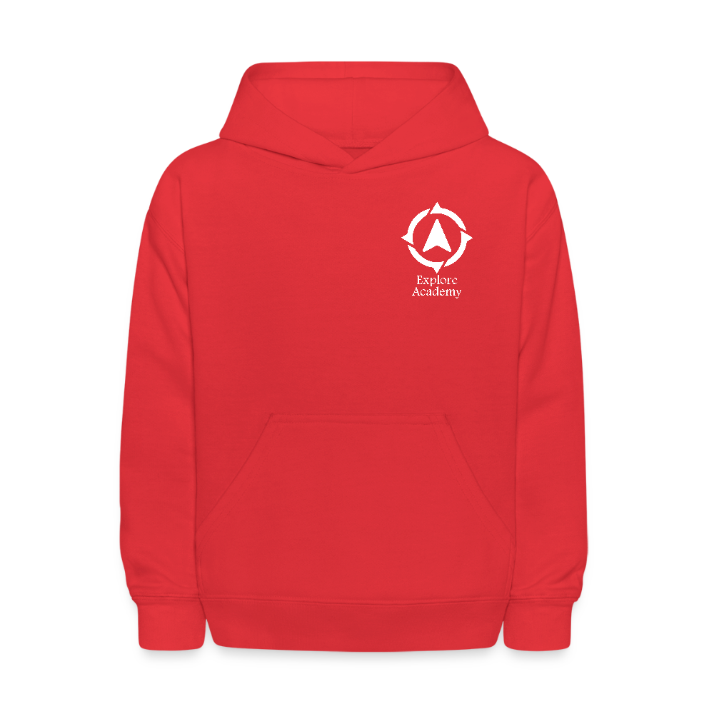 Explore Academy Kids' Hoodie - red