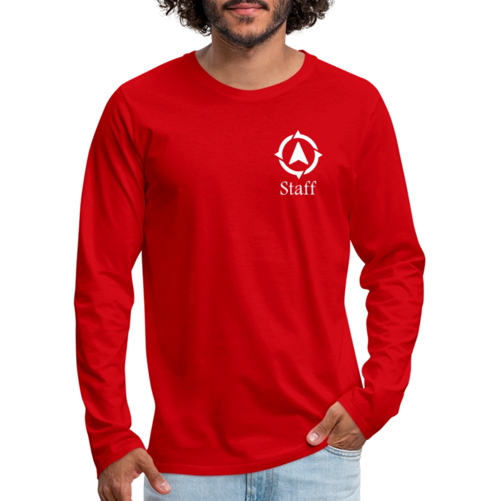 Explore Academy Staff Adult Premium Long Sleeve T-Shirt - red