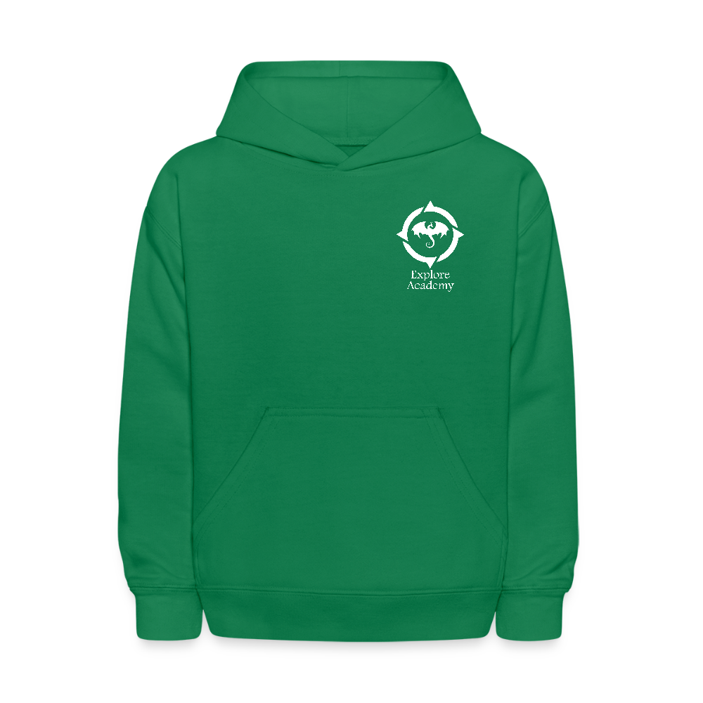 Explore Academy Dragon Logo Kids&#39; Hoodie - kelly green