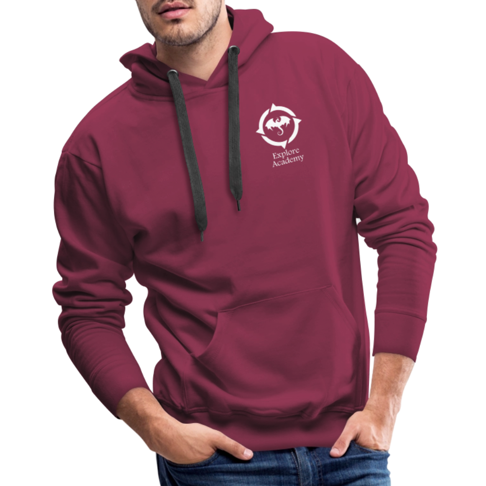 Explore Academy Dragon Logo Adult Premium Hoodie - burgundy