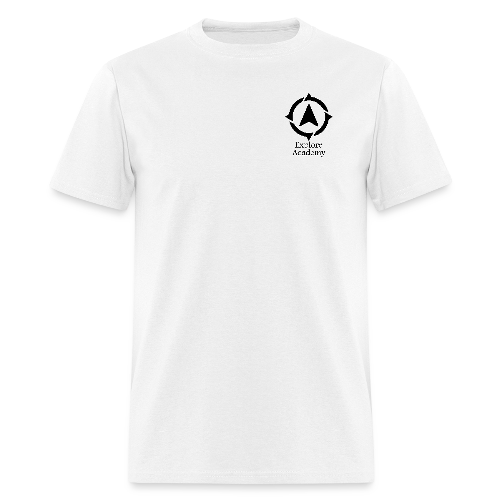 Explore Academy Logo Adult T-Shirt - white