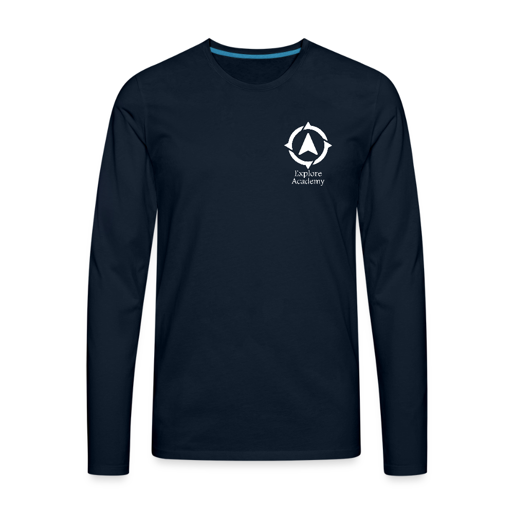 Explore Academy Adult Premium Long Sleeve T-Shirt - deep navy