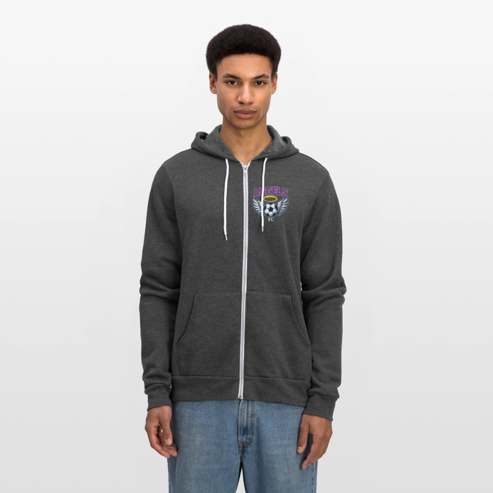Angels FC Premium Unisex Full-Zip Hoodie - charcoal grey