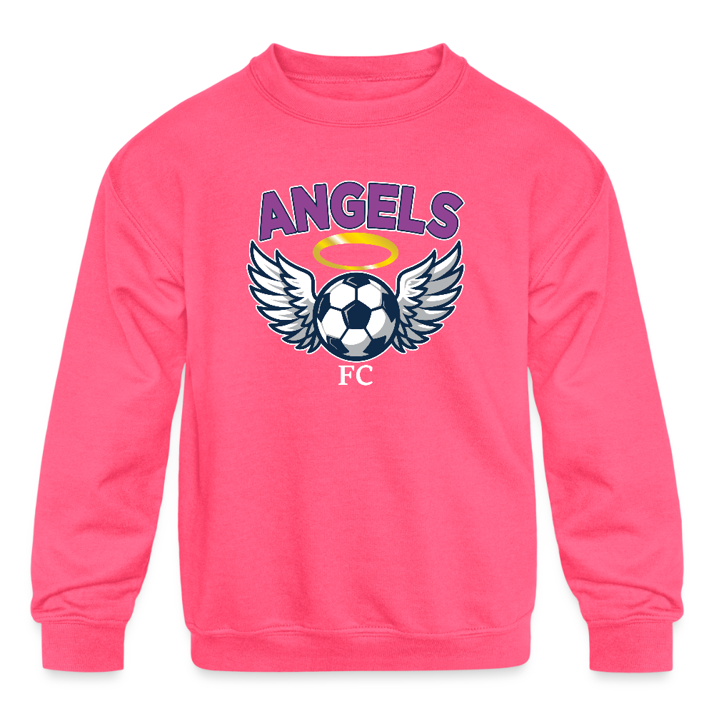 Angels FC Official Kids' Crewneck Sweatshirt - neon pink