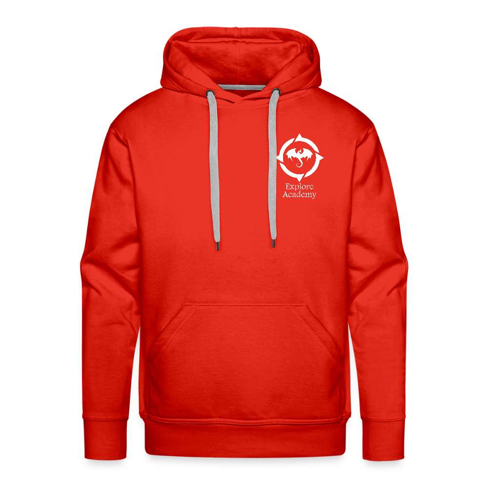 Explore Academy Dragon Logo Adult Premium Hoodie - red