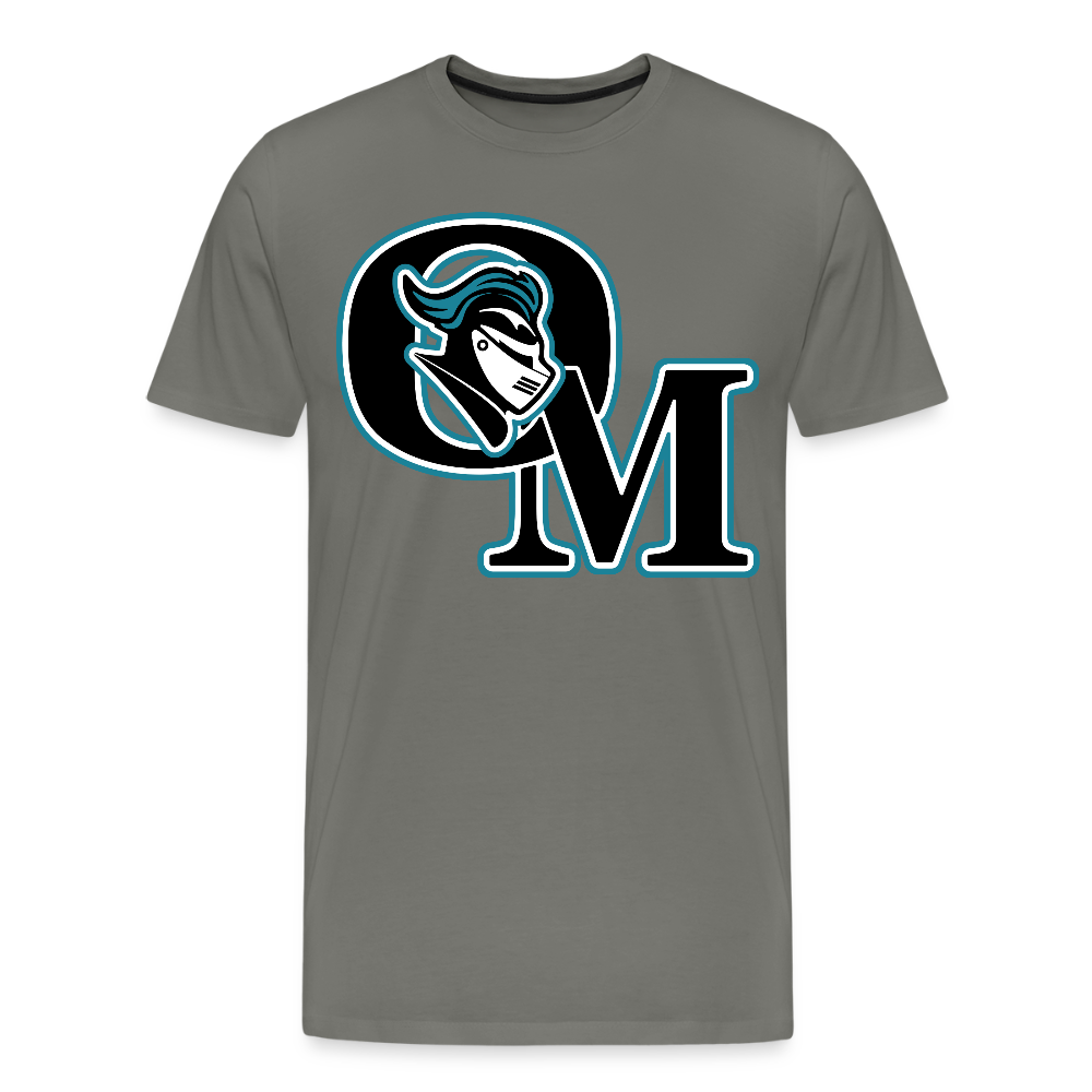 Organ Mountain High School Knights Logo T-Shirt - asphalt gray