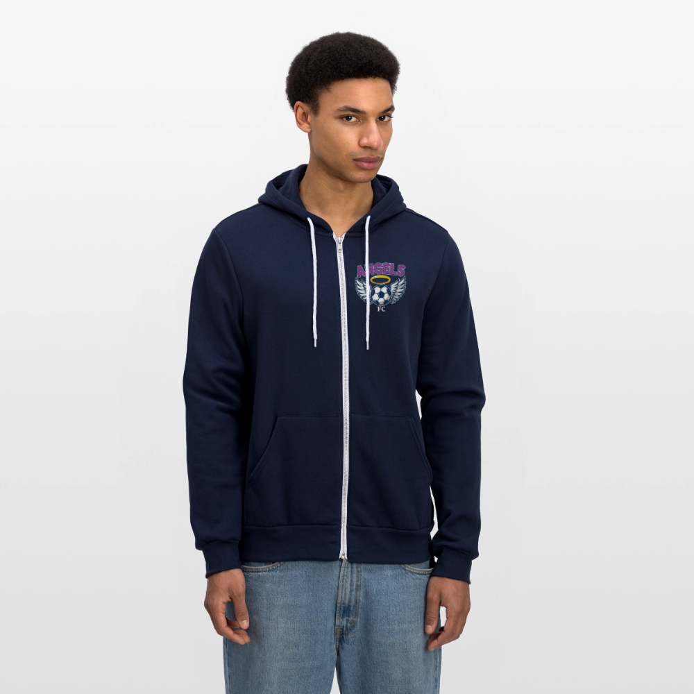 Angels FC Premium Unisex Full-Zip Hoodie - navy