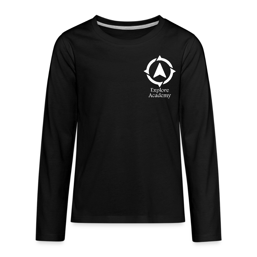 Explore Academy Kids Long Sleeve T-Shirt - black