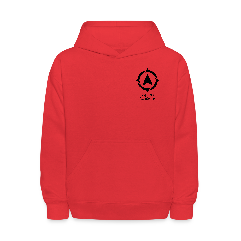 Explore Academy Kids' Hoodie - red