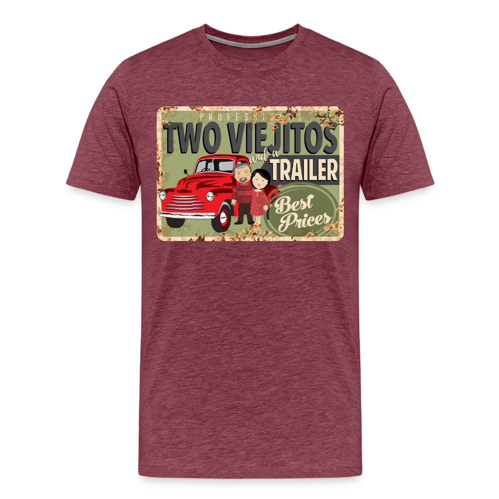Two Viejitos - heather burgundy
