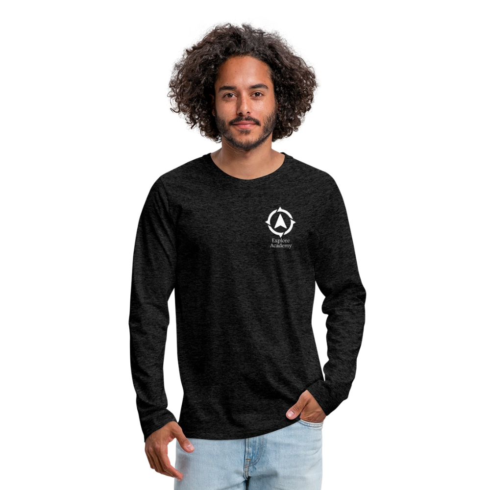 Explore Academy Adult Premium Long Sleeve T-Shirt - charcoal grey