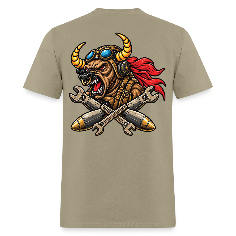 332 ECES Bull Logo T-Shirt - khaki