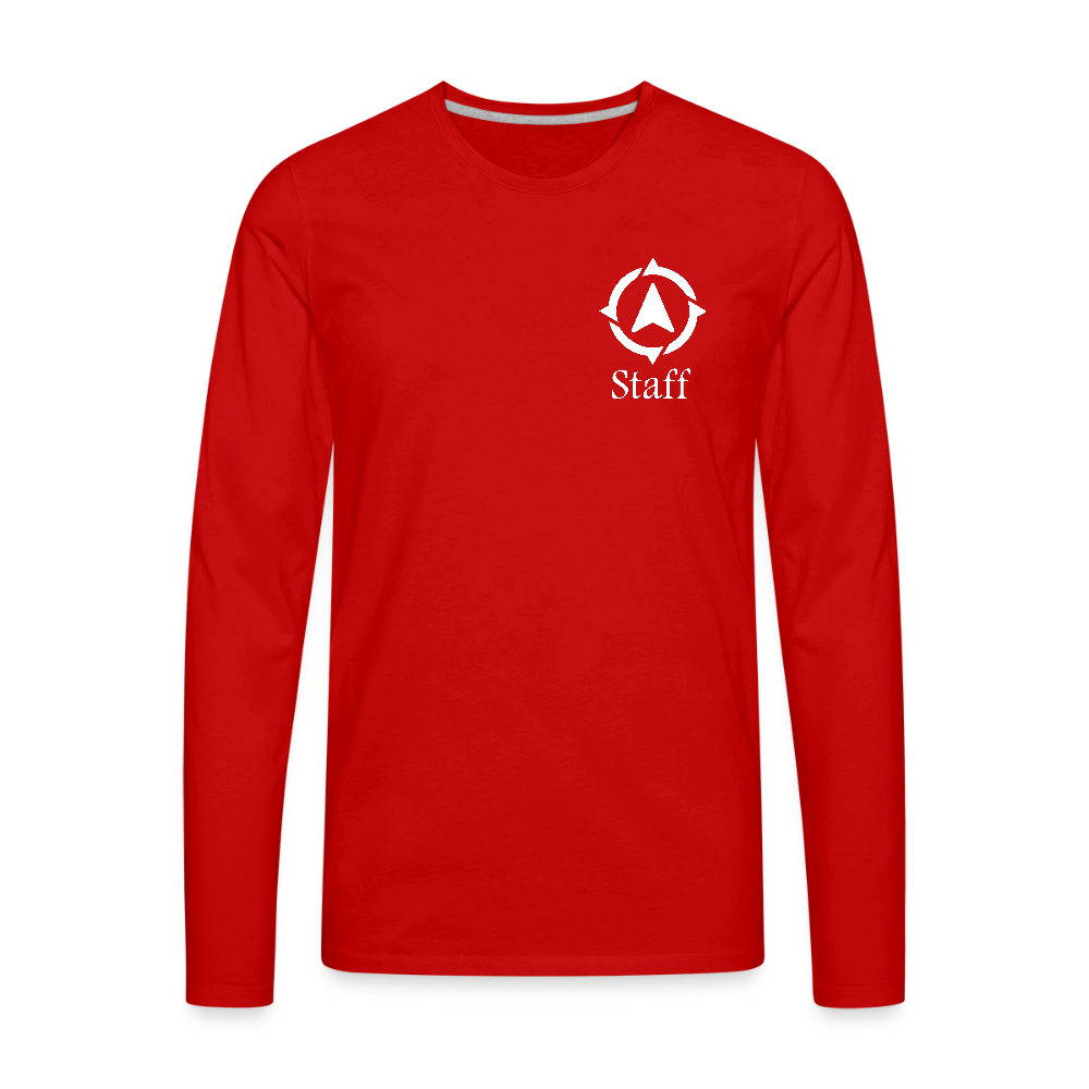 Explore Academy Staff Adult Premium Long Sleeve T-Shirt - red
