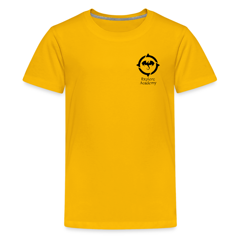 Explore Academy Dragon Logo Kids T-Shirt - sun yellow