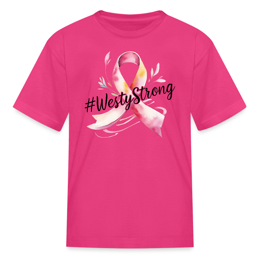 #WestyStrong Support Kids T-Shirt - fuchsia