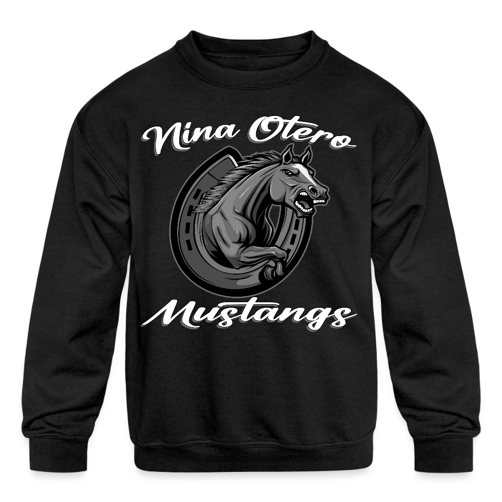 Nina Otero Blackout Edition Kids Crewneck Sweatshirt - black