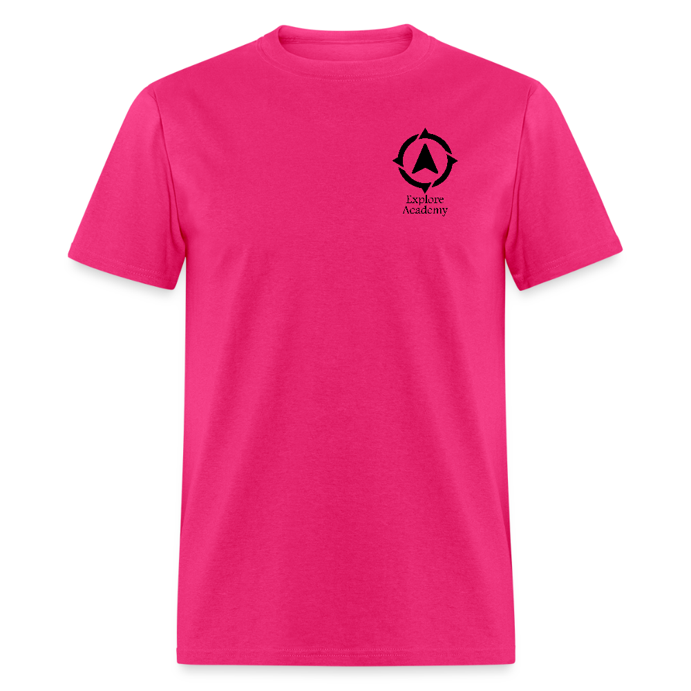 Explore Academy Logo Adult T-Shirt - fuchsia