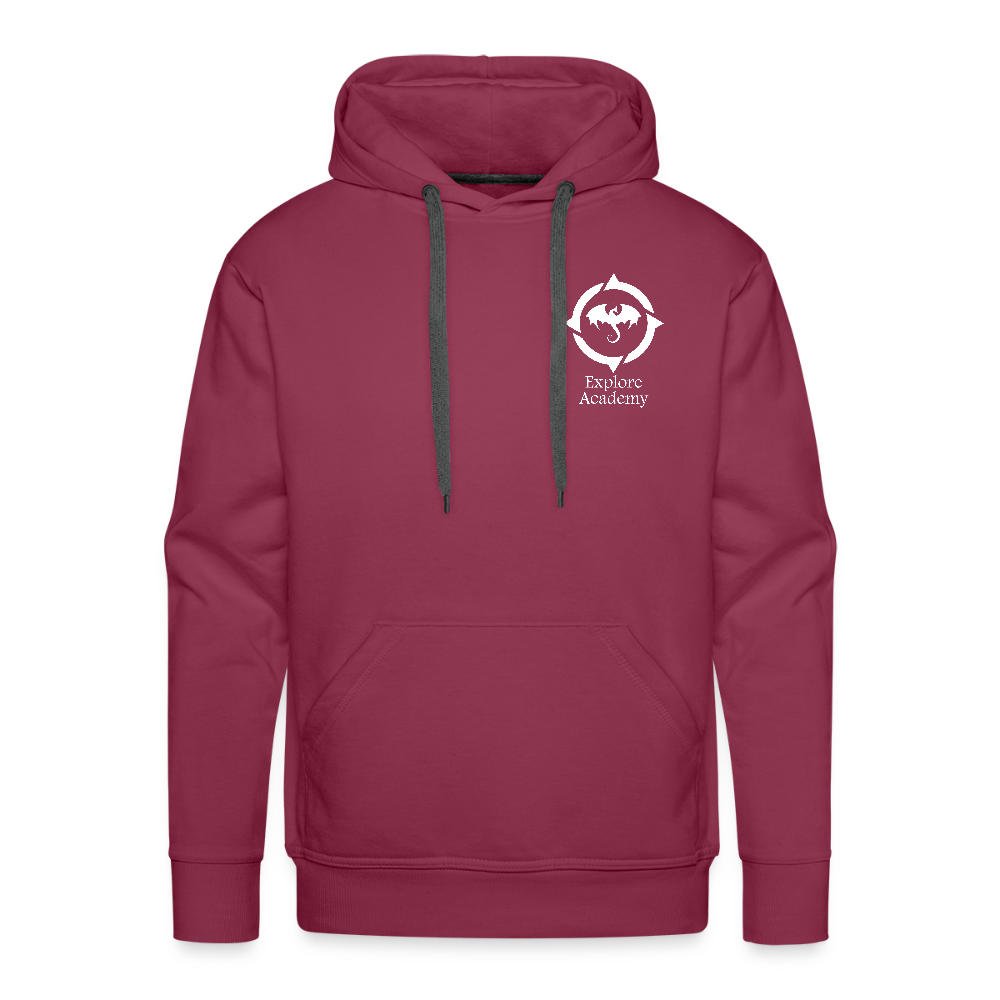 Explore Academy Dragon Logo Adult Premium Hoodie - burgundy