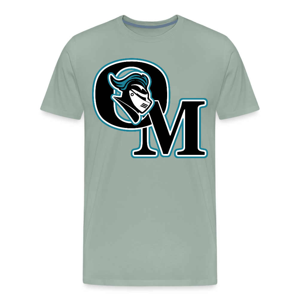 Organ Mountain High School Knights Logo T-Shirt - steel green