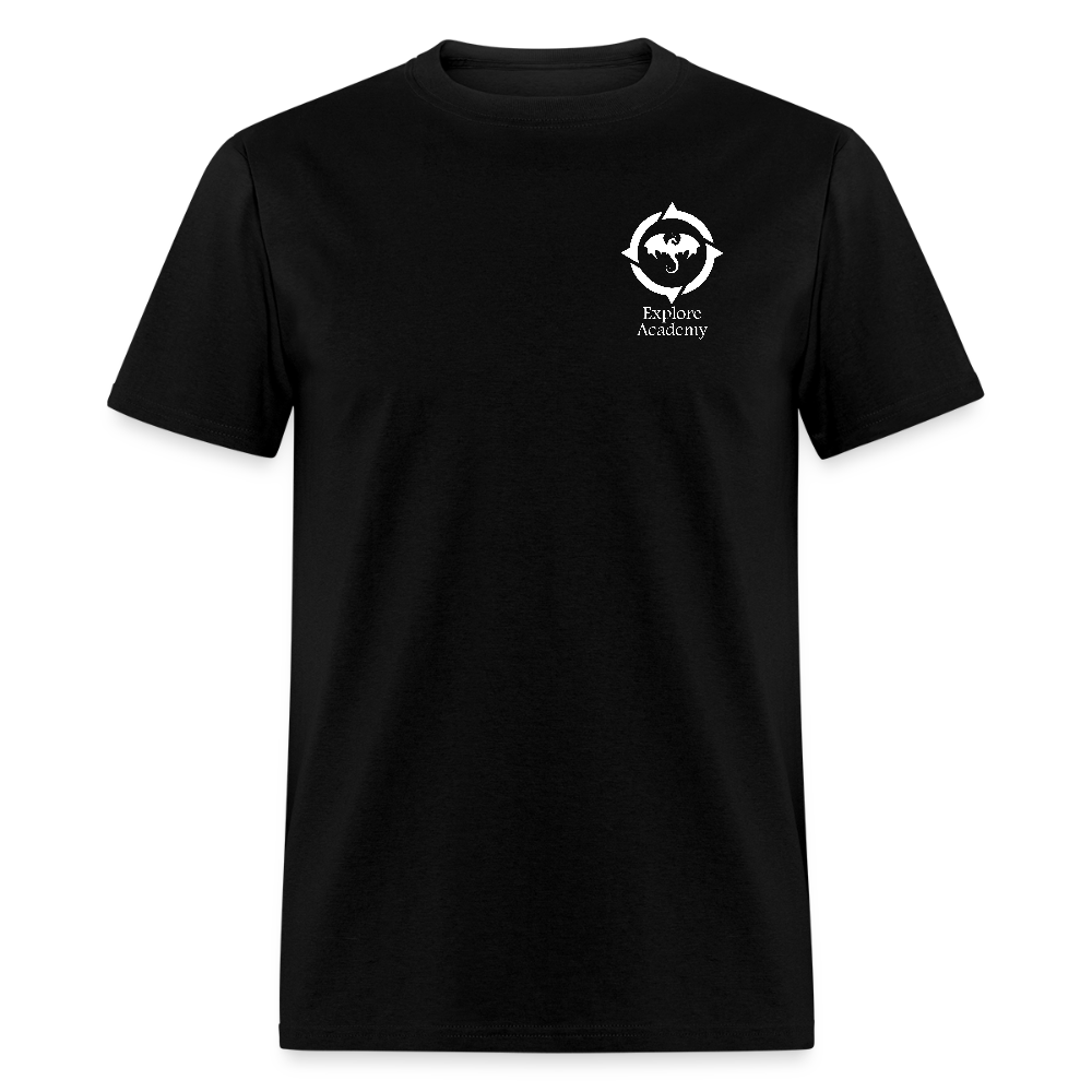 Explore Academy Dragon Logo Adult T-Shirt - black