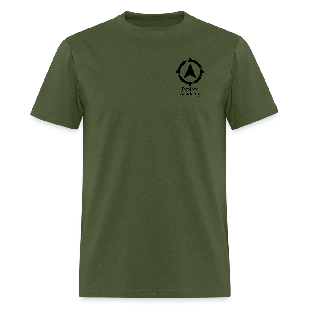 Explore Academy Logo Adult T-Shirt - military green