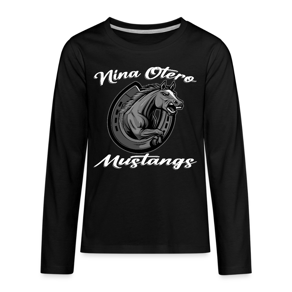 Nina Otero Mustangs Blackout Edition Long Sleeve T-Shirt - black