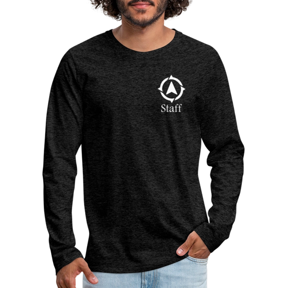 Explore Academy Staff Adult Premium Long Sleeve T-Shirt - charcoal grey