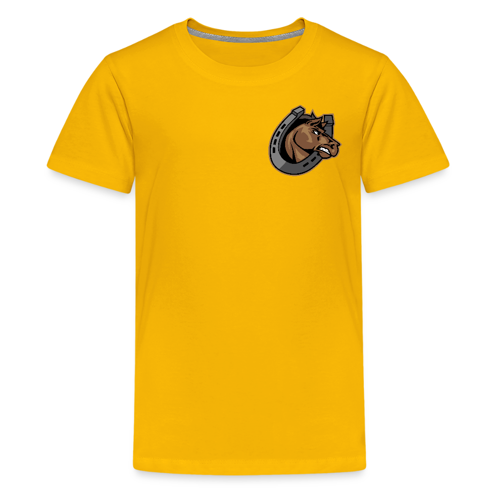 Nina Otero Mustangs Logo Kids T-Shirt - sun yellow