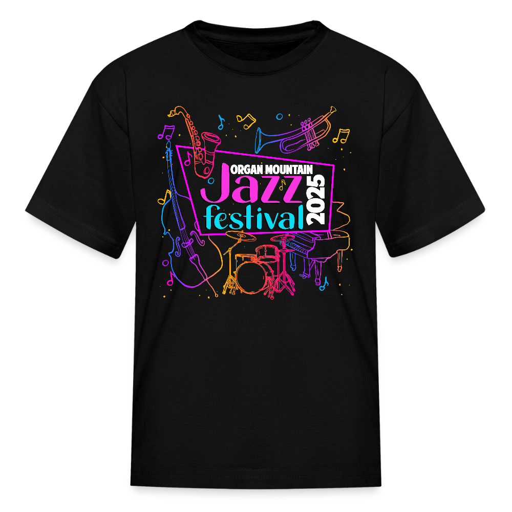 Youth 2025 Organ Mountain Jazz Festival T-Shirt - black