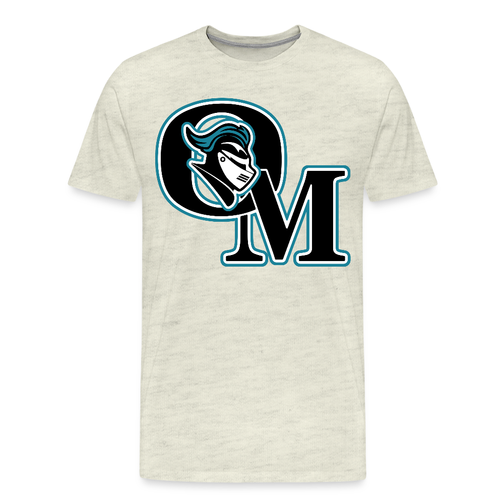 Organ Mountain High School Knights Logo T-Shirt - heather oatmeal