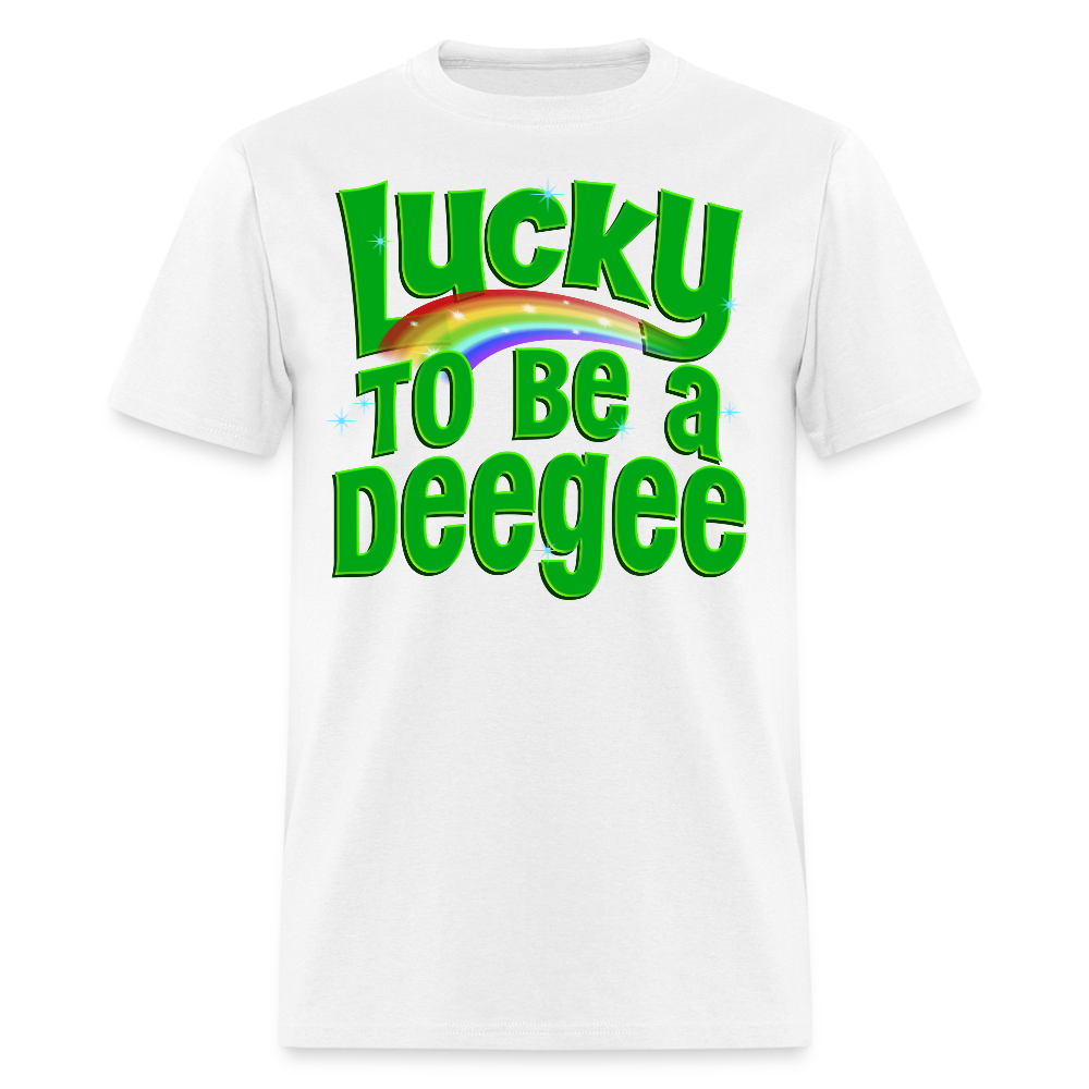 Lucky to be a Deegee - white