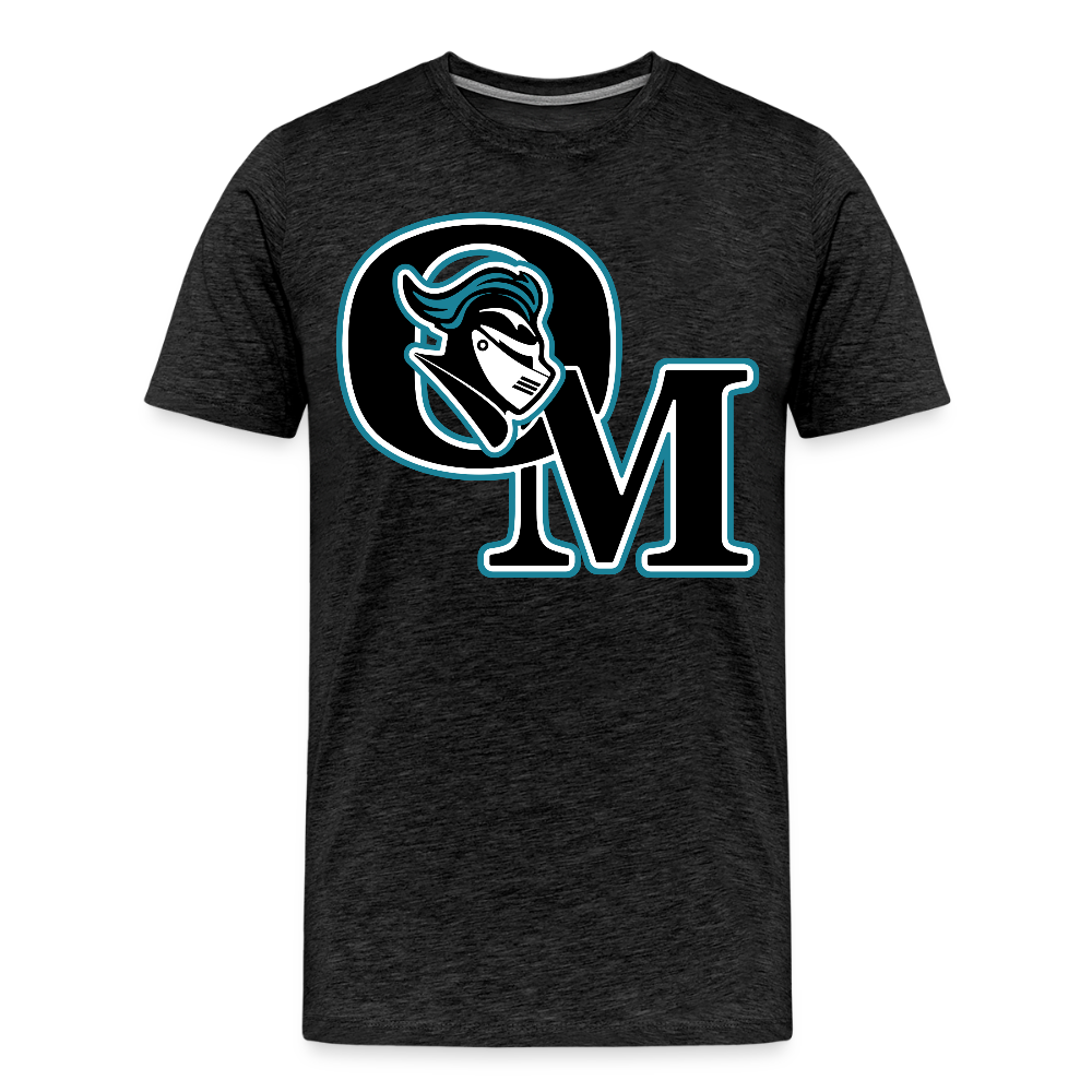 Organ Mountain High School Knights Logo T-Shirt - charcoal grey