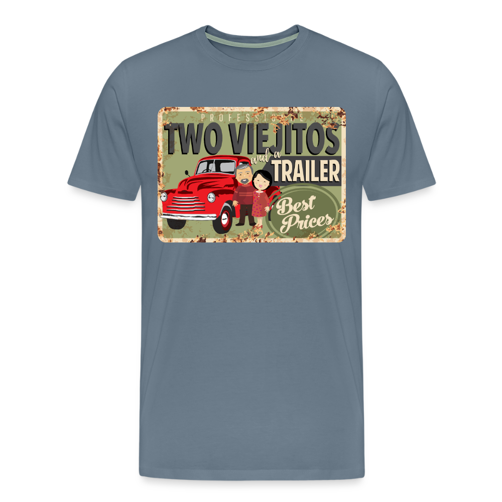 Two Viejitos - steel blue