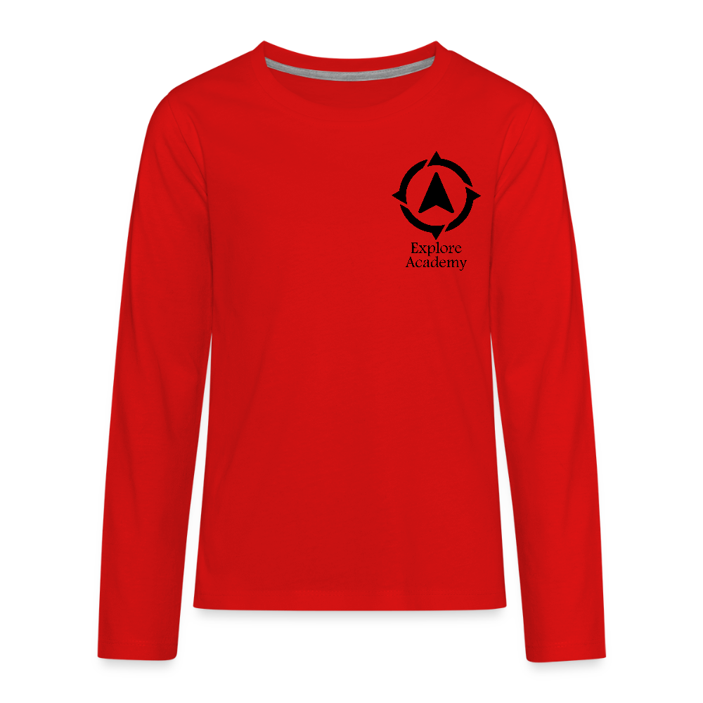 Explore Academy Kids Long Sleeve T-Shirt - red