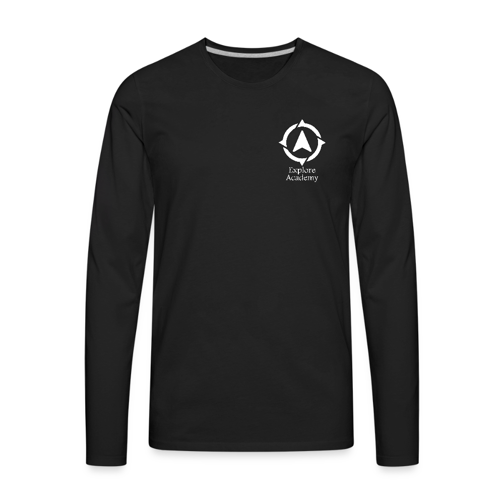 Explore Academy Adult Premium Long Sleeve T-Shirt - black